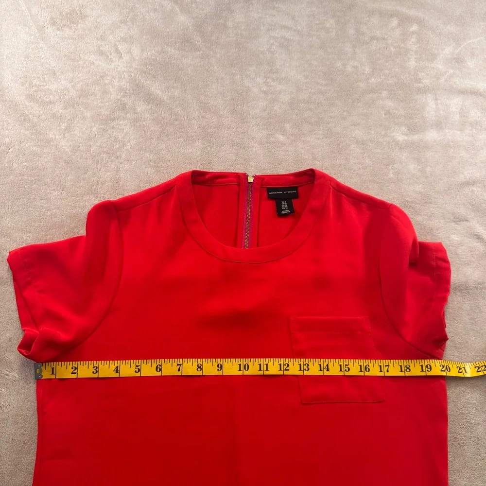 Boss Babe Colorblock Shift Dress Red Pink Wedding Party Career Minimalist‎ SZ 8